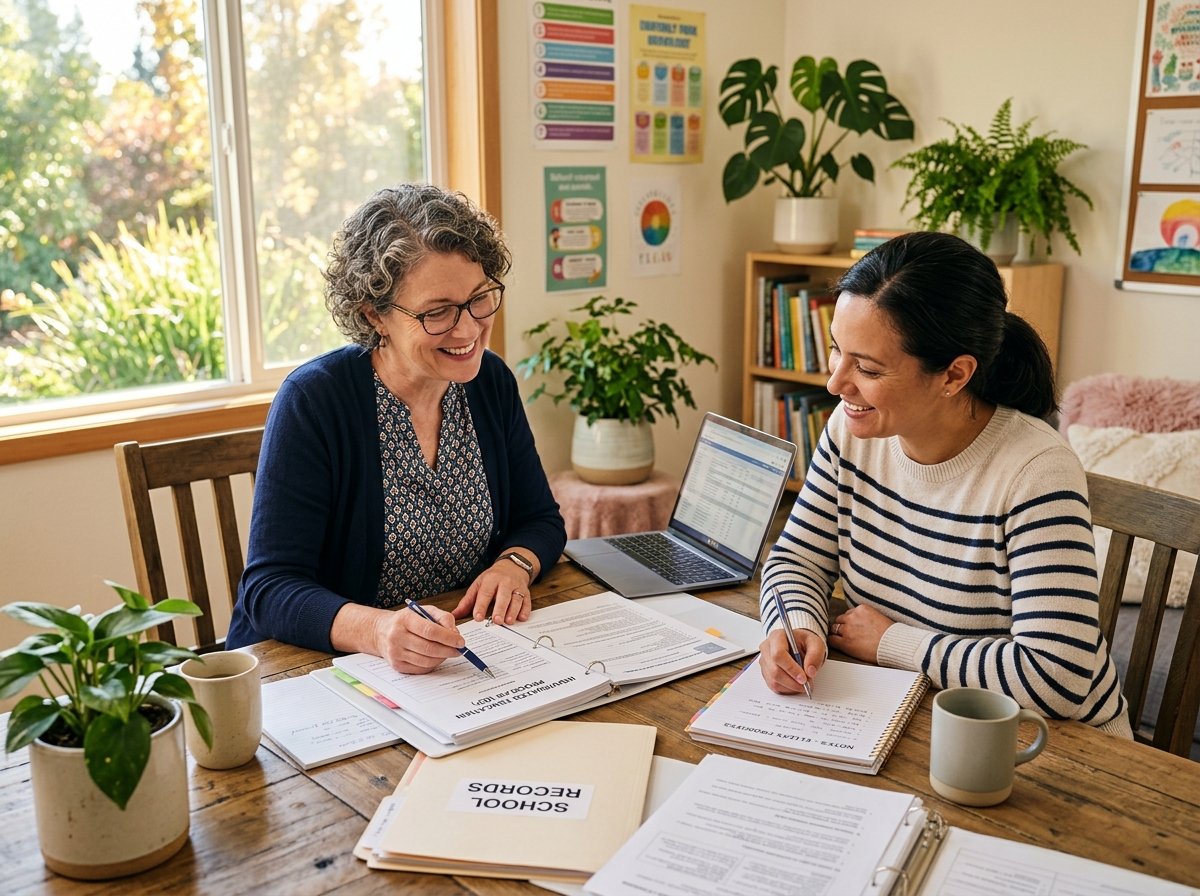 Collaborative review of school records and educational data